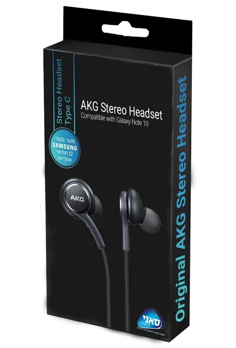 אוזניות מבית Samsung דגם AKG חיבור Type-C (יבואן רשמי סאני).