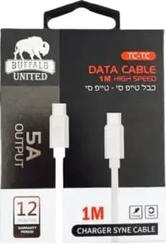 כבל PD Type-C מבית באפאלו באורך 1 מטר.