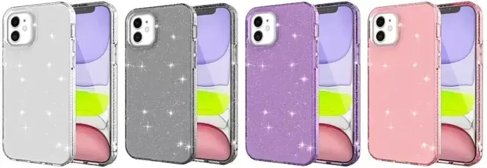 כיסוי Nanox נצנץ לדגמי אייפון וגלקסי.