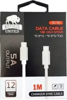 כבל PD Type-C מבית באפאלו באורך 1 מטר.