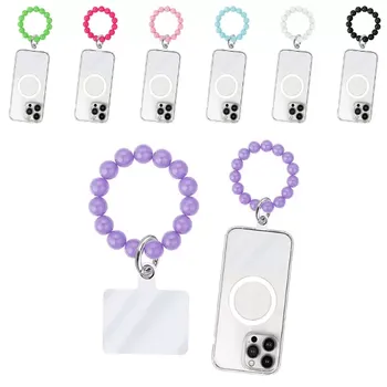 צמיד אוניברסלי עם חרוזים עגולים למכשירי סלולר במגוון צבעים.